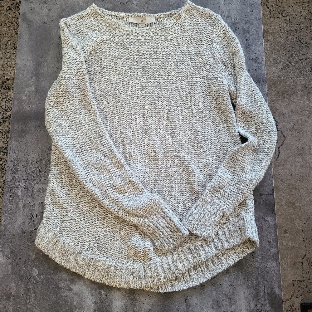 Loft long sleeve knit top size M